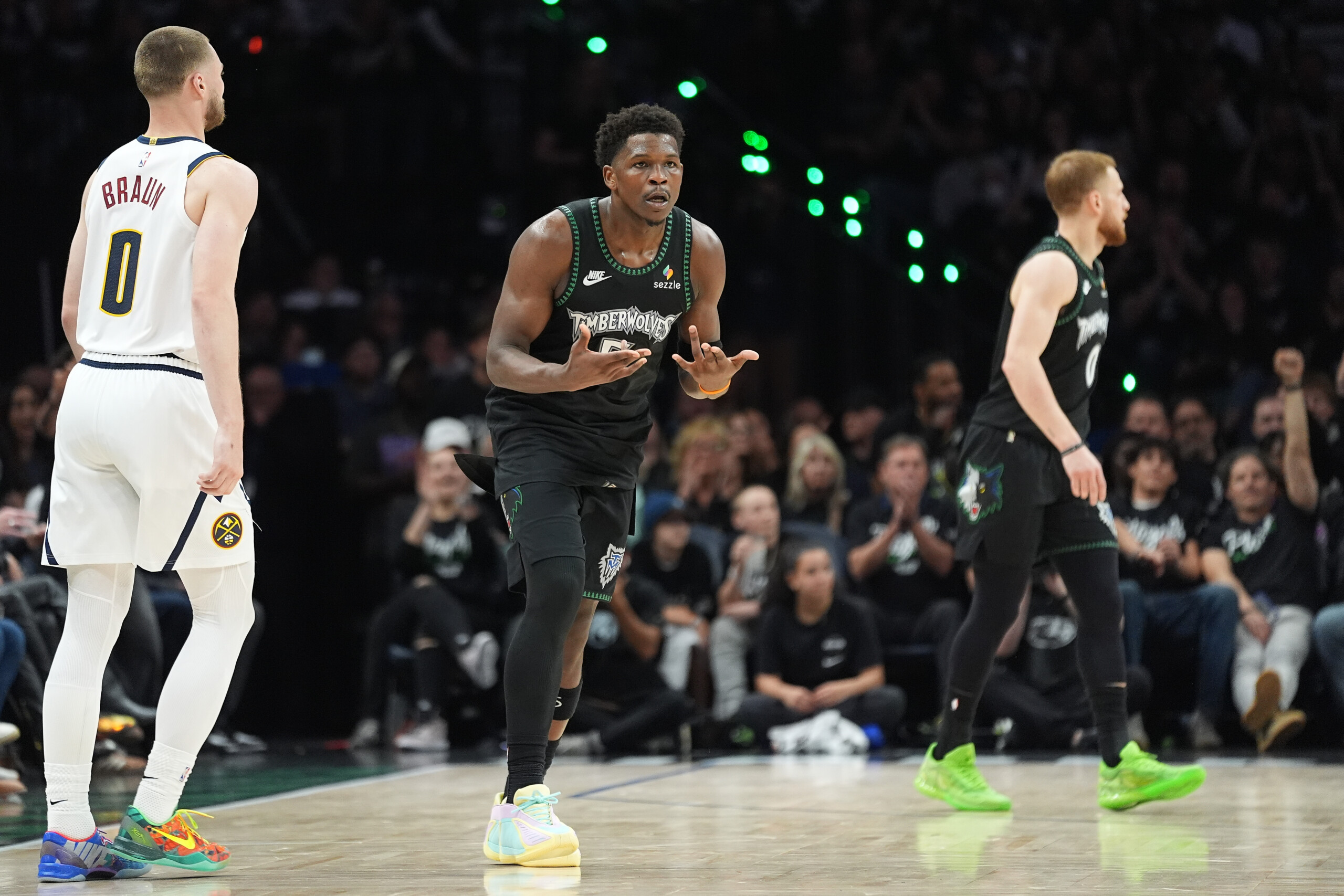 nba playoffs minnesota beat denver to take a 3 1 lead new york beat atlanta scaled