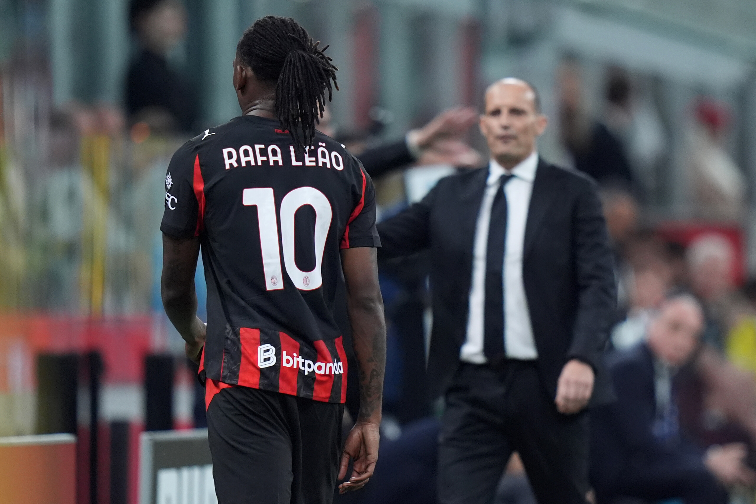 milan allegri boos for leao a sign of the fans affection scaled