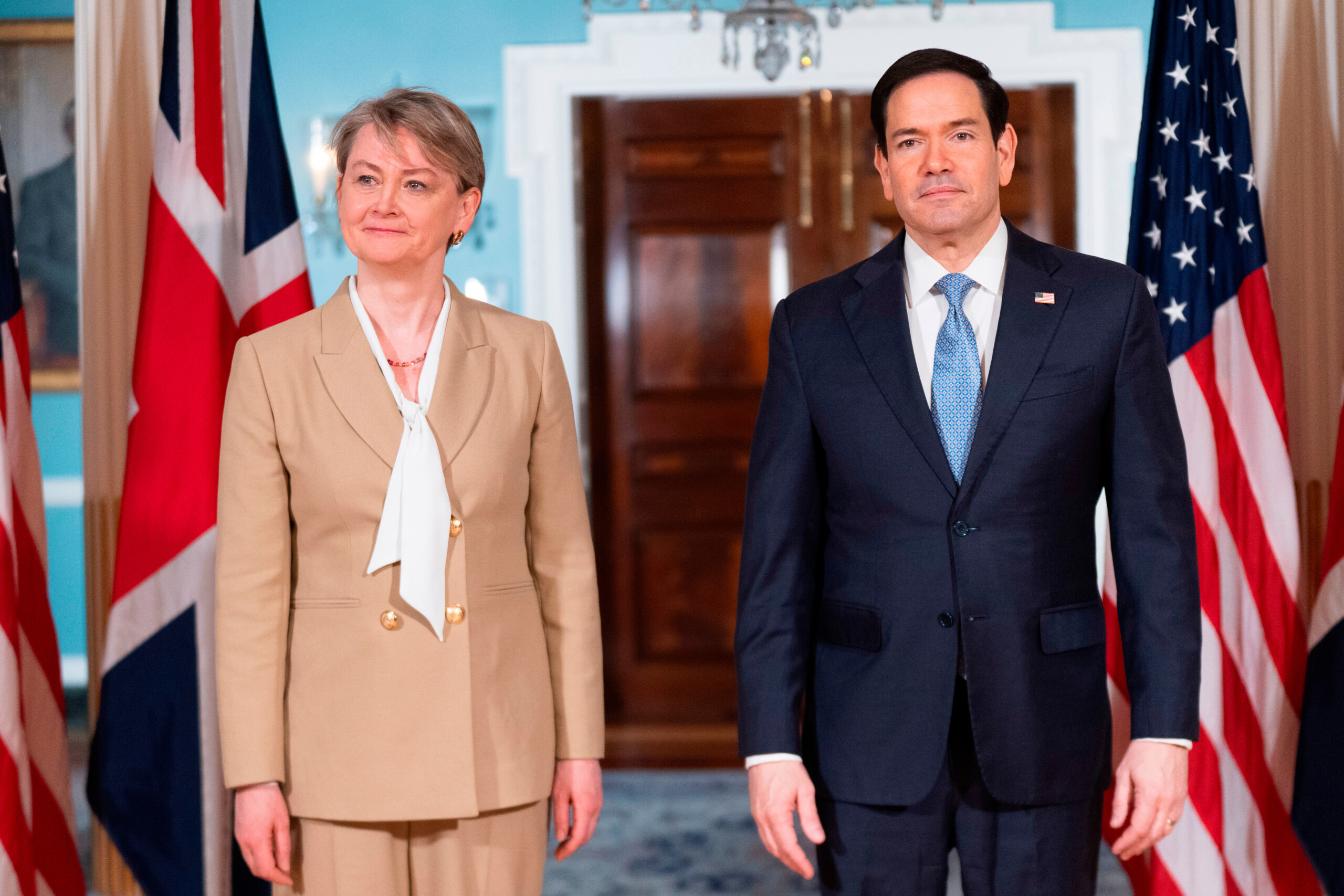 iran rubio in the strait its a defensive operation we wont fire unless were fired upon scaled