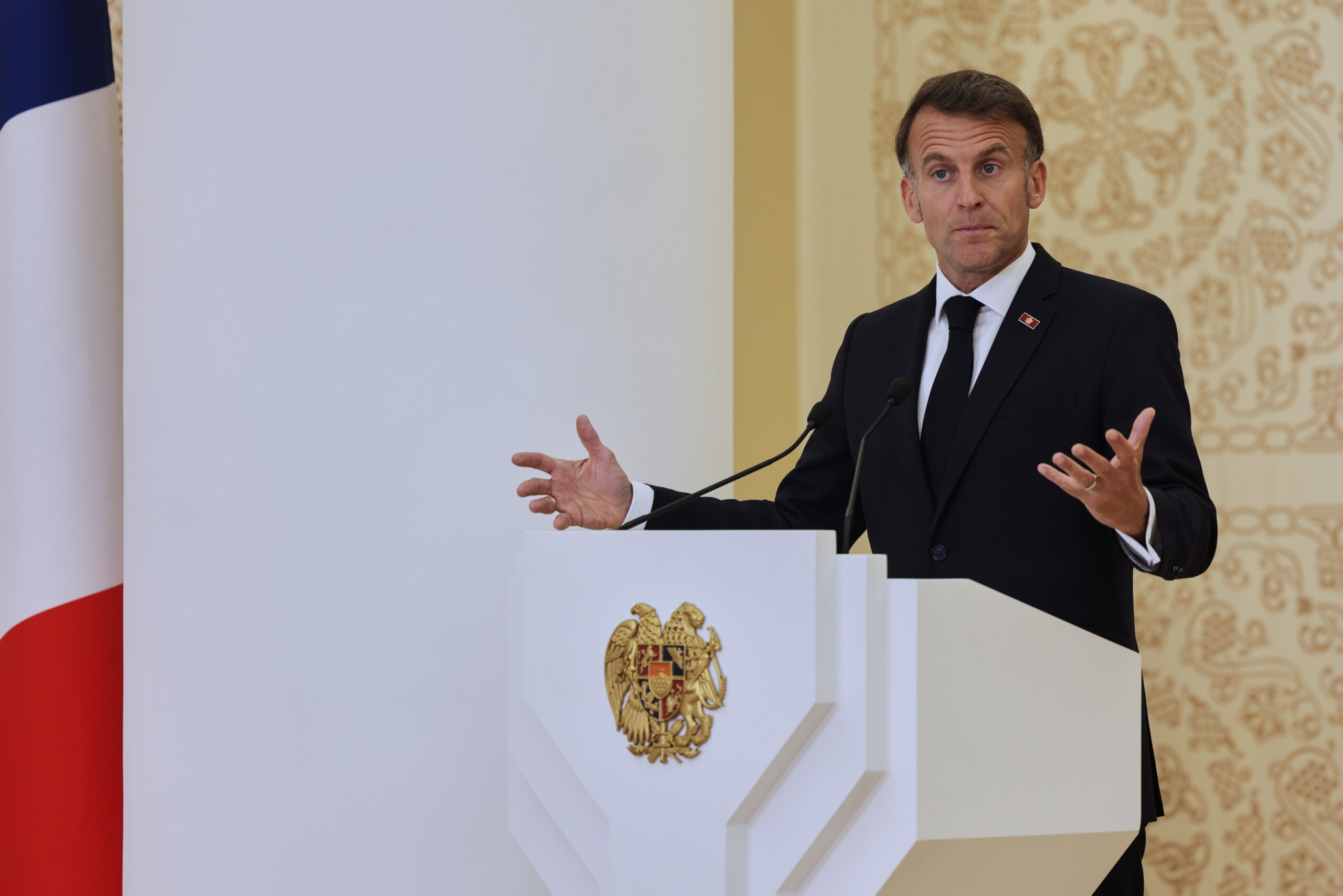 iran macron on the ship attacked in the strait of hormuz it is not france that is being targeted scaled