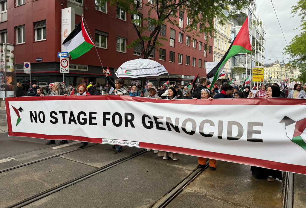 Eurovision: pro-Palestine protests in Vienna: ‘No platform for genocide’ 1 eurovision pro palestine protests in vienna no platform for genocide
