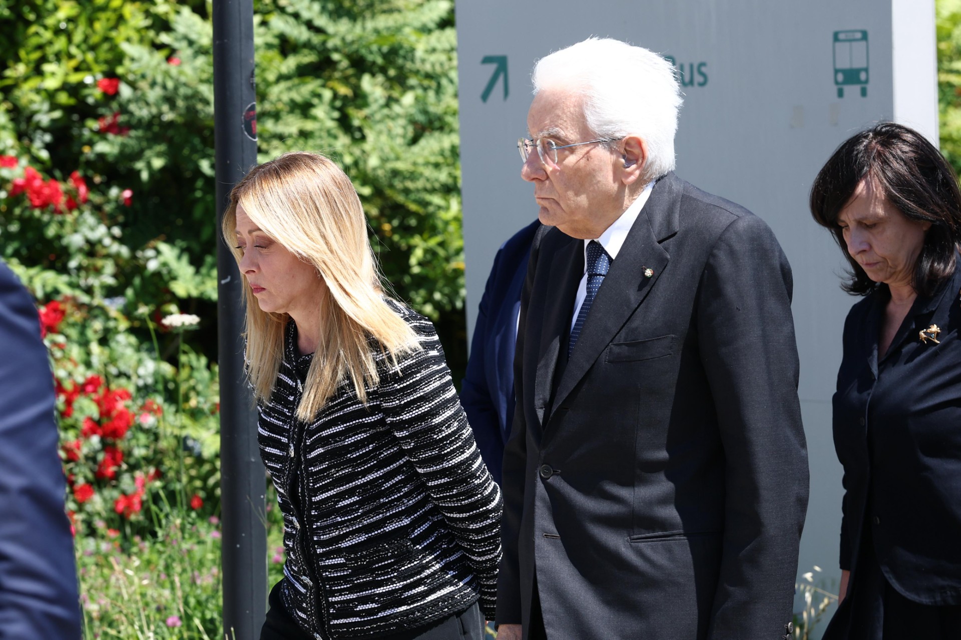 modena mattarella and meloni leave baggiovara hospital after visit