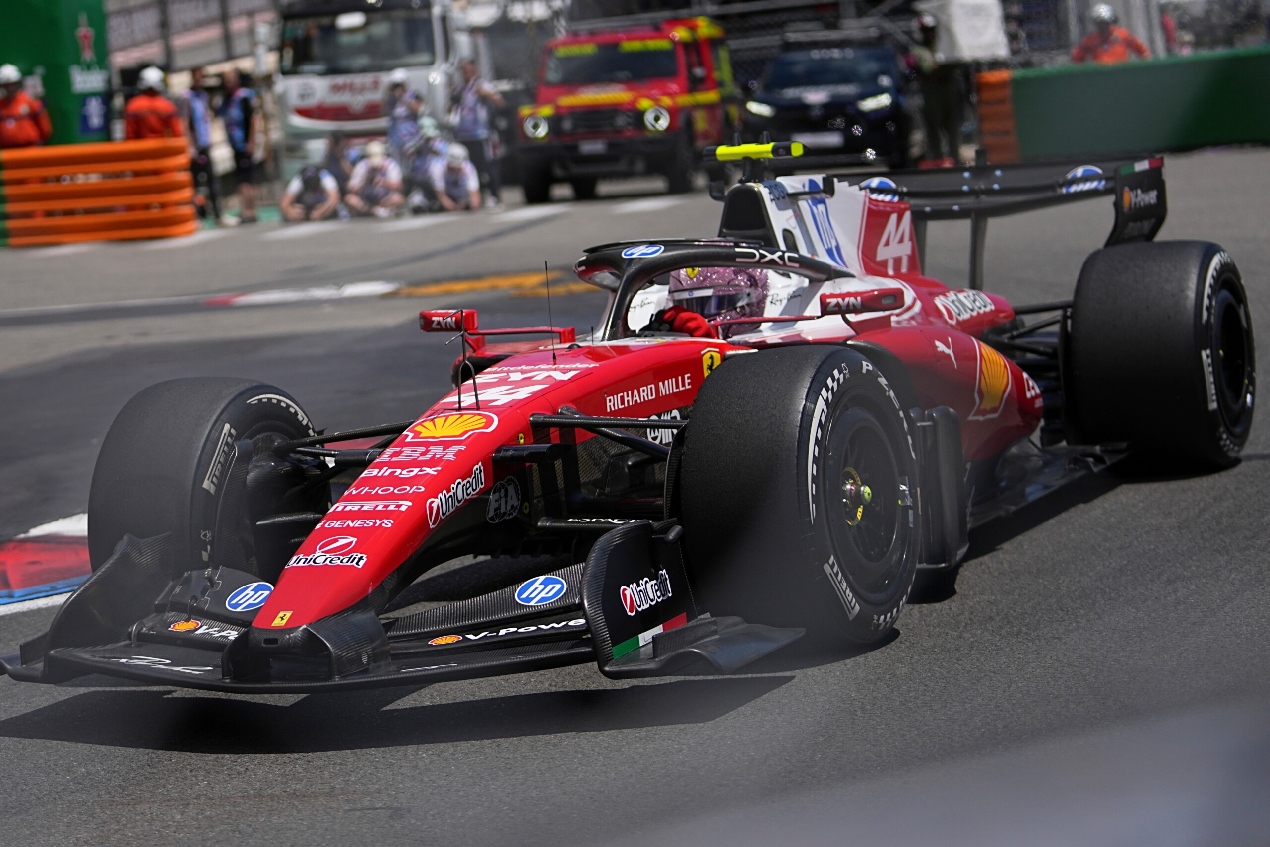 monte carlo gp ferrari dominate again in fp2 hamilton ahead of leclerc scaled